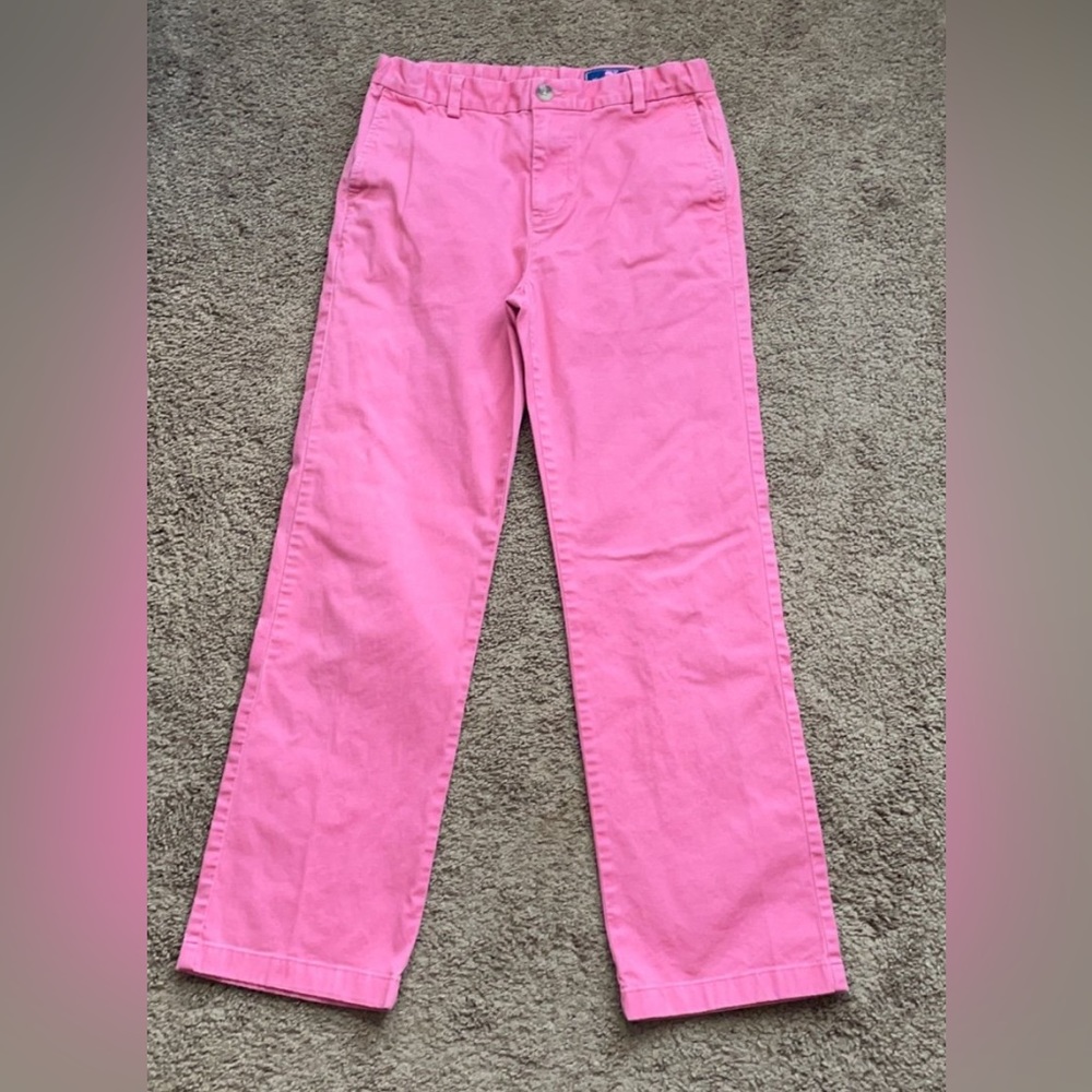 Boys vineyard vine salmon khaki Pants - XL
